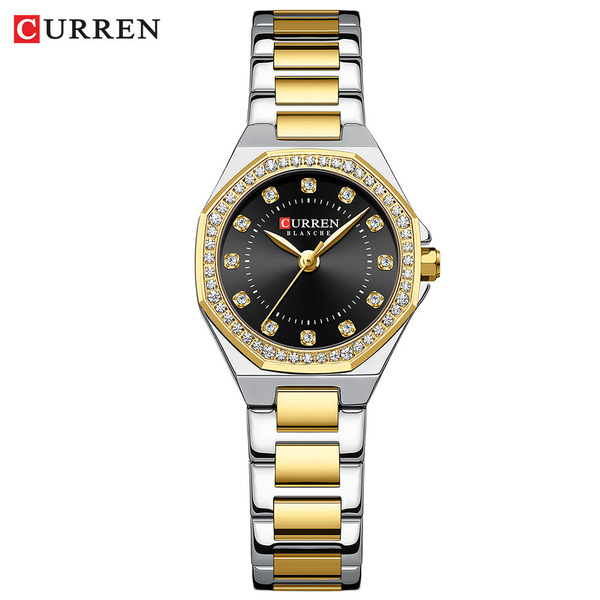 CURREN Carreen 9100 Women's Small Dial Watch Waterproof Steel Band Quartz Watch Casual Women's Watch Foreign Trade Watch