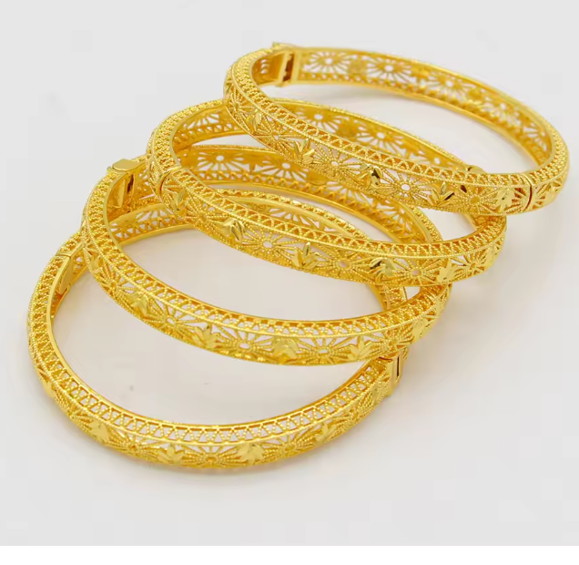 Topmixo Golden Whisper Bangle-890